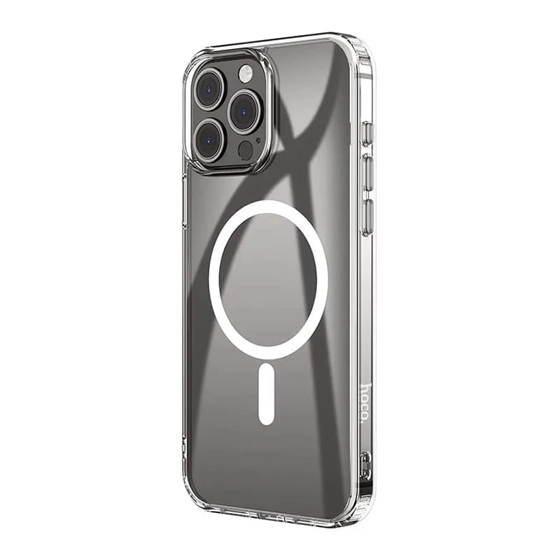 Чехол hoco. Magnetic Smartphone CASE для Apple iPhone 15 Pro Max Прозрачный