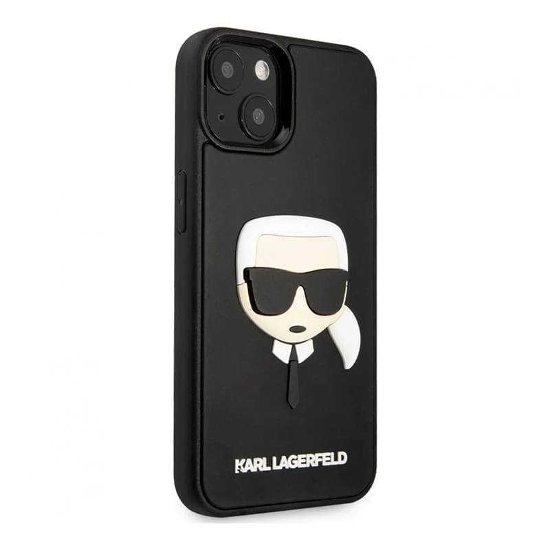 Чехол Karl Lagerfeld для iPhone 14 Plus 3D Rubber Karl's head Hard (KLHCP14MKH3DBK) Чёрный