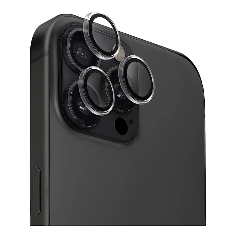 Защитное стекло для камеры iPhone 15 Pro/15 Pro Max SUPGLASS Anti Glare Camera lens glass (XC-31) Чёрный