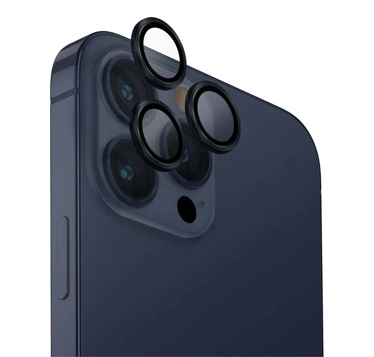 Защитное стекло для камеры iPhone 15 Pro Max UNIQ OPTIX Camera Lens protector Aluminium (IP6.7P(2023)-ALENSDBLU) Синий