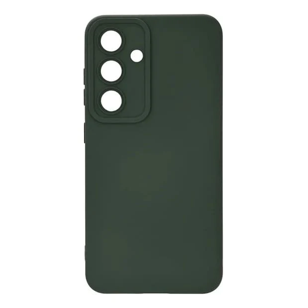 Чехол для Samsung Galaxy S25 Silicone Case Тёмно-зелёный