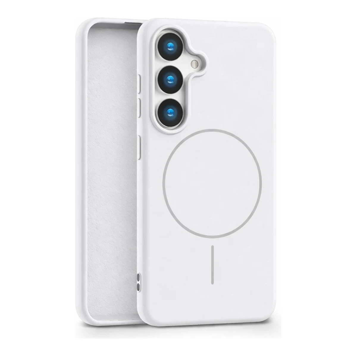 Чехол для Samsung S25 с MagSafe Beats Case Белый