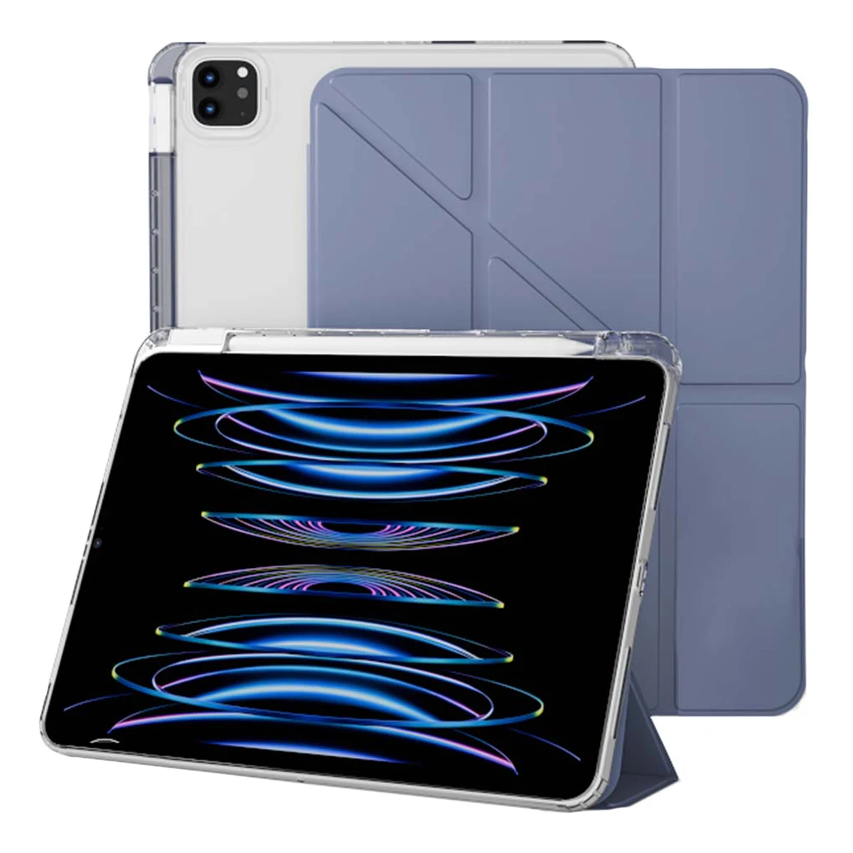 Чехол книжка для iPad Air M1/M2/M3 10,9"/Pro 11  Gurdini Origami Case Лавандовый