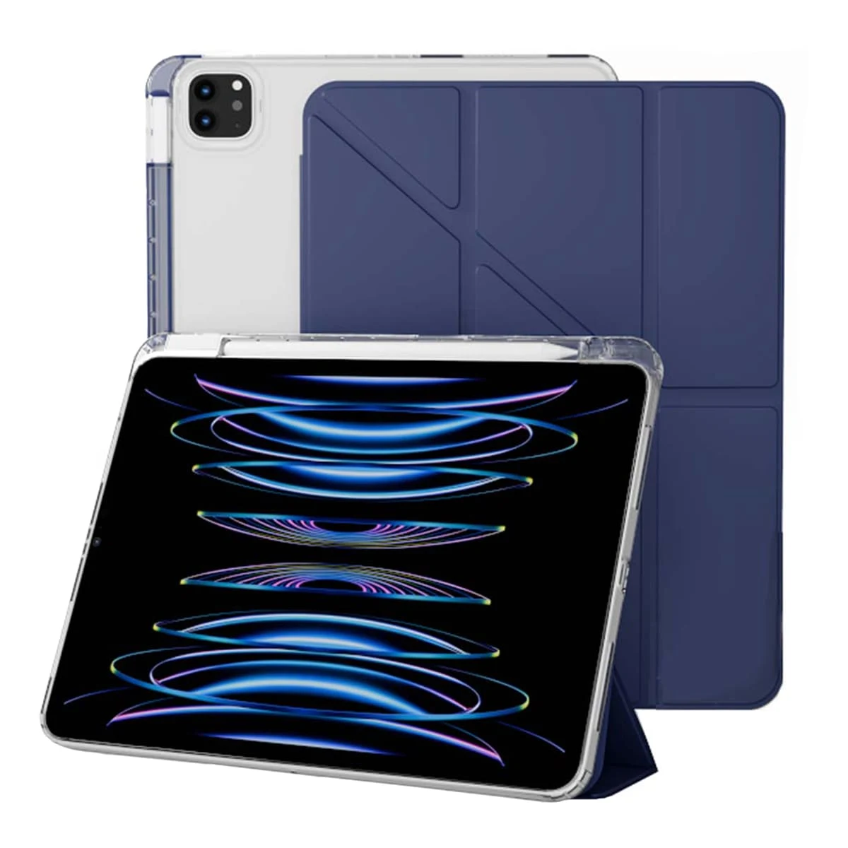 Чехол книжка для iPad Air  M1/M2/M3 10,9"/Pro 11 Gurdini Origami Case Голубой