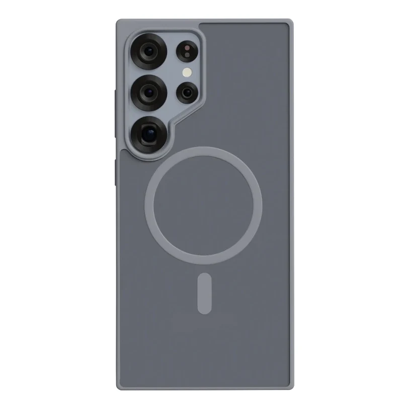 Чехол для Samsung S25Ultra AceCase Soft Rim (KA032) Gray, серый