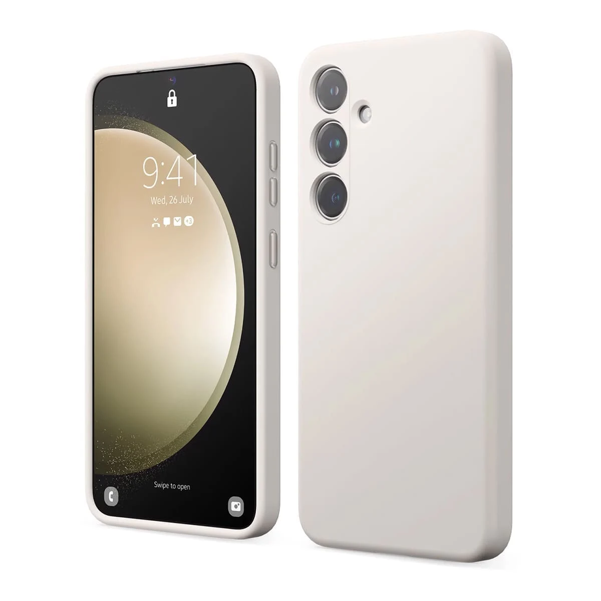 Чехол для Galaxy S24+ Elago чехол Soft silicone (Liquid) Песочный