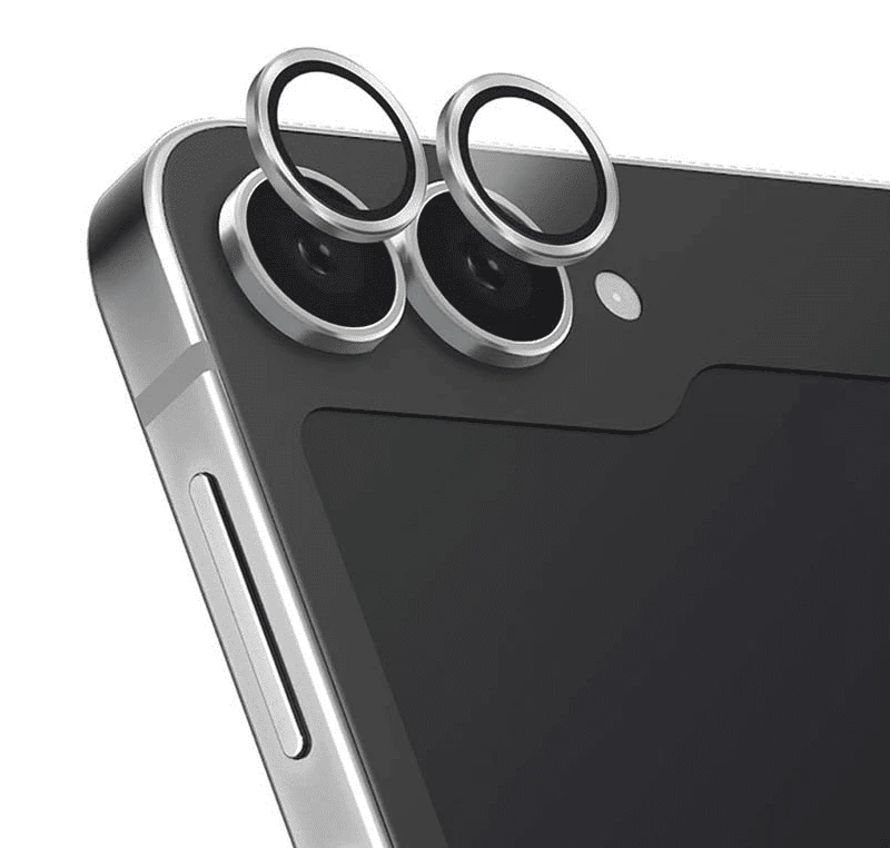 Защитное стекло для Galaxy Z Flip6, BlueO Camera lens Armor metal 2 шт. Серое