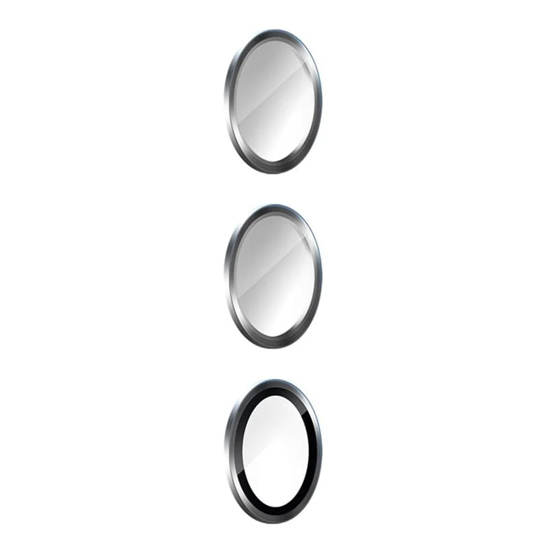 Защитное стекло для камеры Galaxy S24+ BLUEO Camera lens Armor metal 3 шт. (NPB28-S24+-SIL) Серебристый