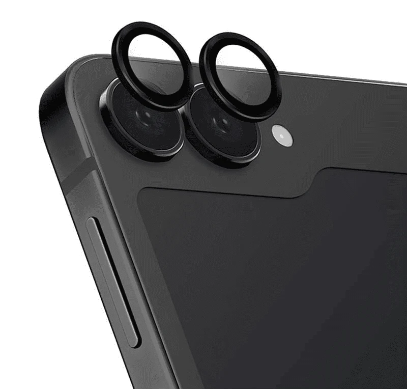 Защитное стекло для Galaxy Z Flip6, BlueO Camera lens Armor metal 2 шт. Черное