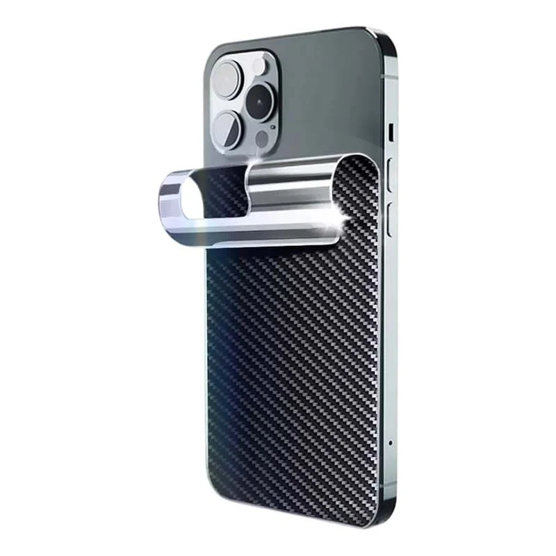 Защитная пленка задняя для смартфона Armorjack ПВХ карбон, черная