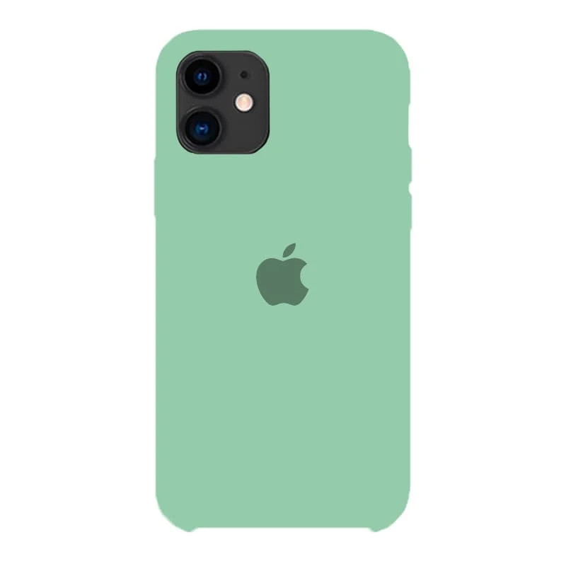 Чехол Silicone Case для Apple iPhone 11 Pale Green, бледно-зеленый