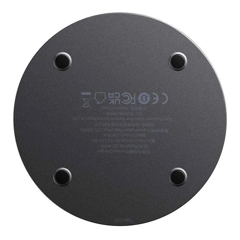 Беспроводное зарядное устройство Baseus Simple 2 Wireless Charger 15W (BS-W530) Black, чёрный