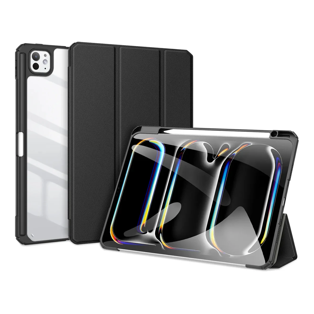 Чехол книжка для iPad Pro 13" M4 Dux Ducis Toby Series Black, чёрный