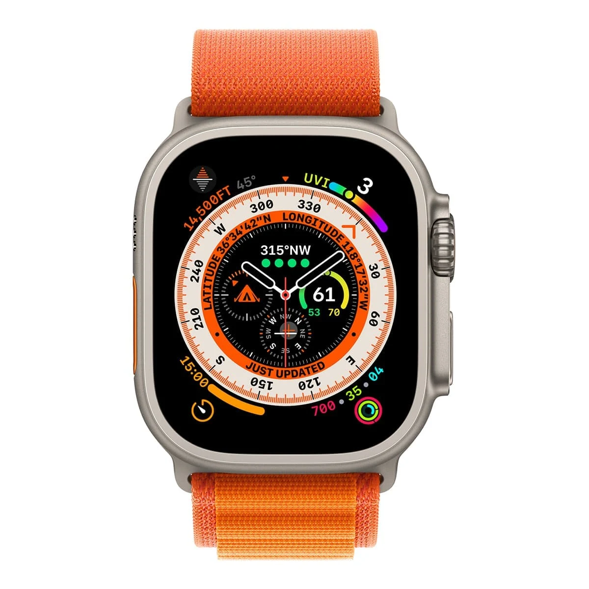 Ремешок для Apple Watch 1-9 Series, SE 38/40/41 mm WiWU Alpine Loop Оранжевый