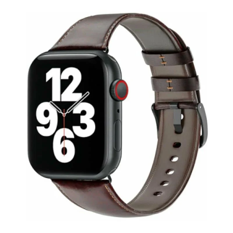 Ремешок для Apple Watch 38/40/41 mm WiWU (Wi-WB003) Coffee, тёмно-коричневый