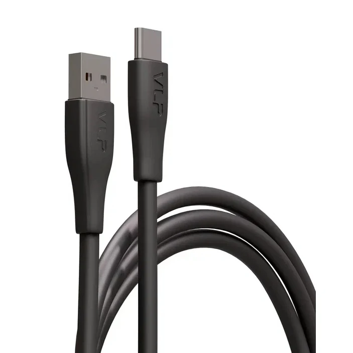 Дата-кабель VLP LITE Color Line USB-C, 60W, 1 м Чёрный