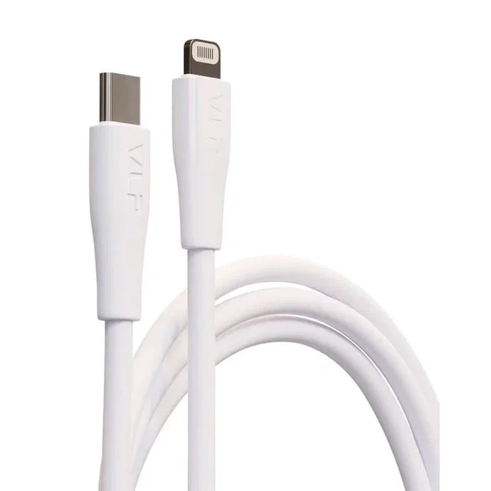 Дата-кабель VLP LITE Color Line USB-C to Lightning, 27W, 1 м Белый