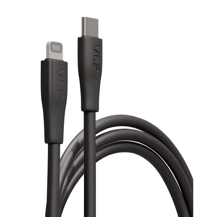 Дата-кабель VLP LITE Color Line USB-C to Lightning, 27W, 1 м Чёрный