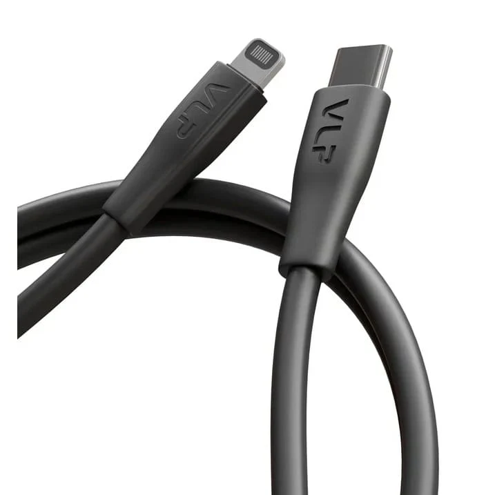 Дата-кабель VLP LITE Color Line USB-C to Lightning, 27W, 1 м Чёрный