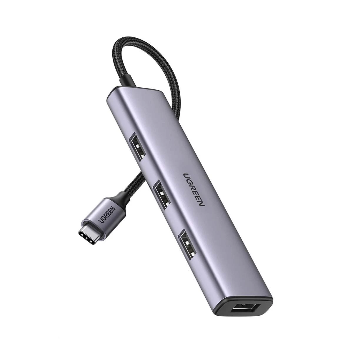 Хаб UGREEN USB-С 4в1 CM473 4xUSB-A (20841) Серый