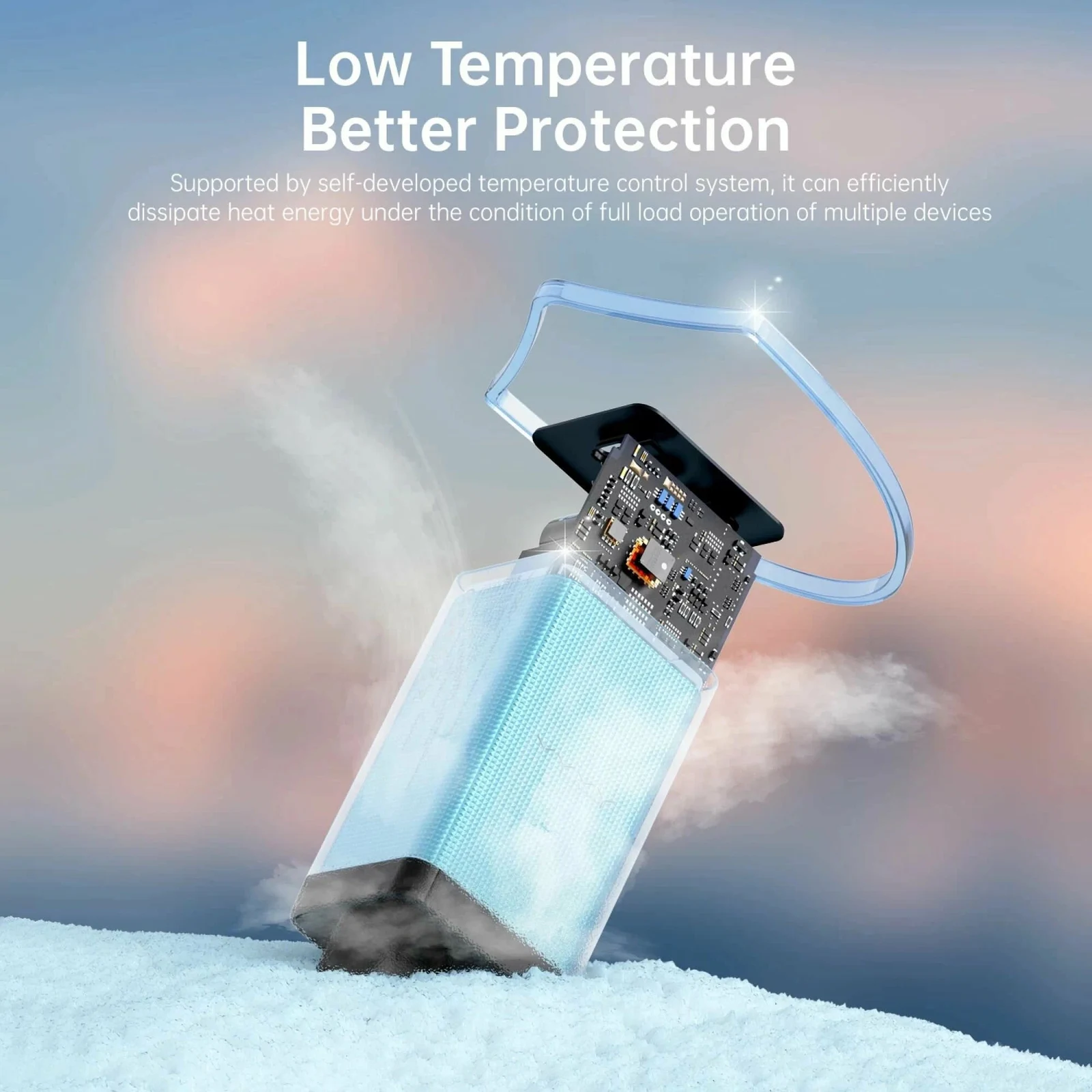 Зарядное устройство WiWU Vyvylabs Gan Fast Charger 65Вт USB-A + 2 USB Type-C (GAN65EU-WH) Белый