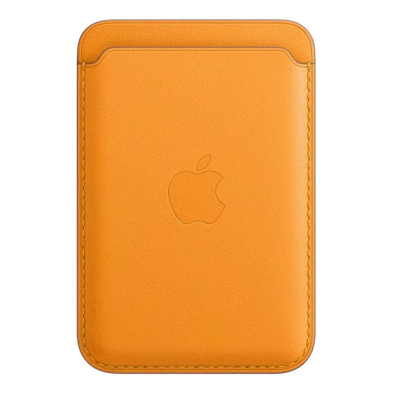 Чехол-бумажник Apple MagSafe для iPhone Golden orange, золотой апельсин