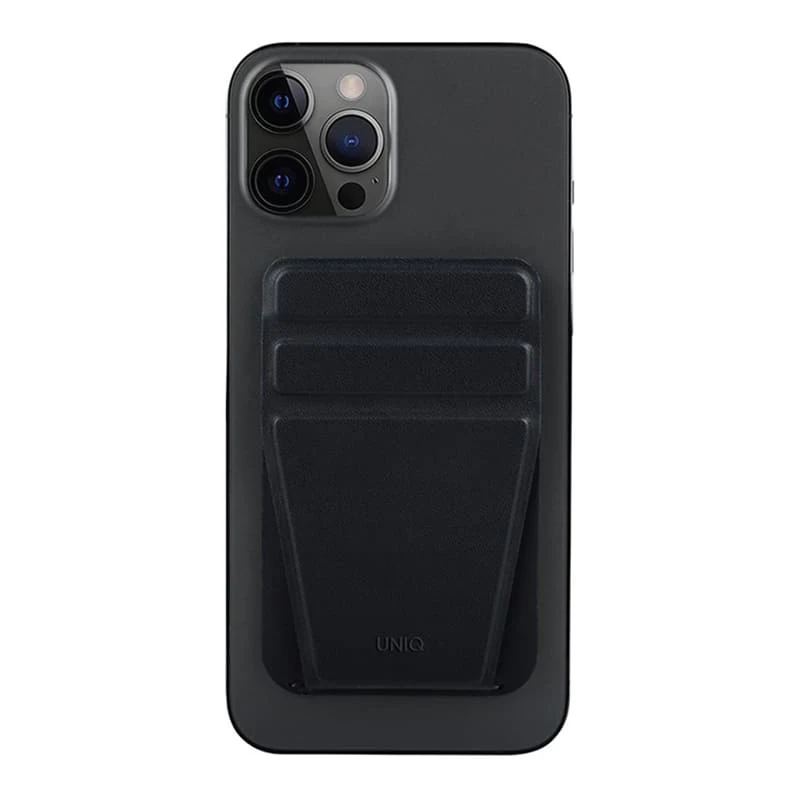 Магнитный бумажник с функцией стенда UNIQ LYFT Magnetic (MGSNAPONCH-LYFTBLK) Черный