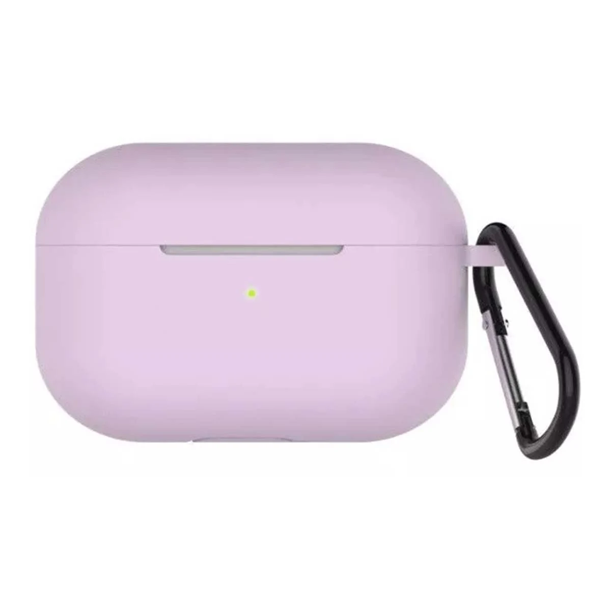 Чехол для Airpods Pro 2 Gurdini прорезиненный soft touch c карабином Лавандовый