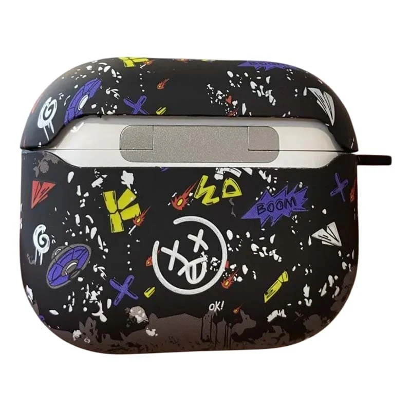 Чехол для AirPods 3 COQUE POUR Черный с рисунком