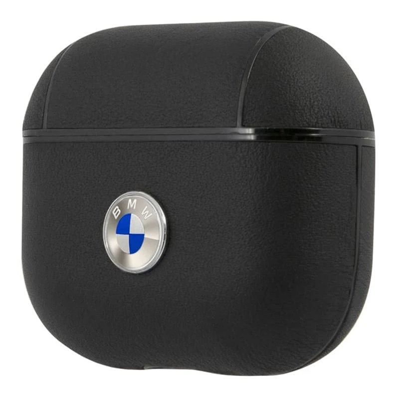 Чехол BMW для Airpods 3 Signature leather with metal logo (BMA3SSLBK) Черный
