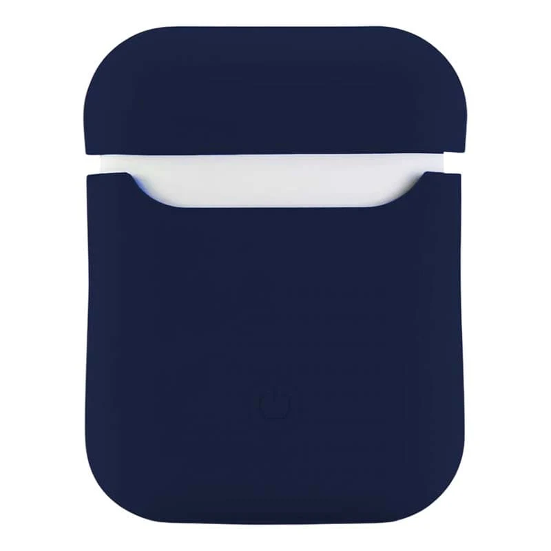 Чехол для Apple AirPods 1/2 Silicone Case Midnight Blue, тёмно-синий