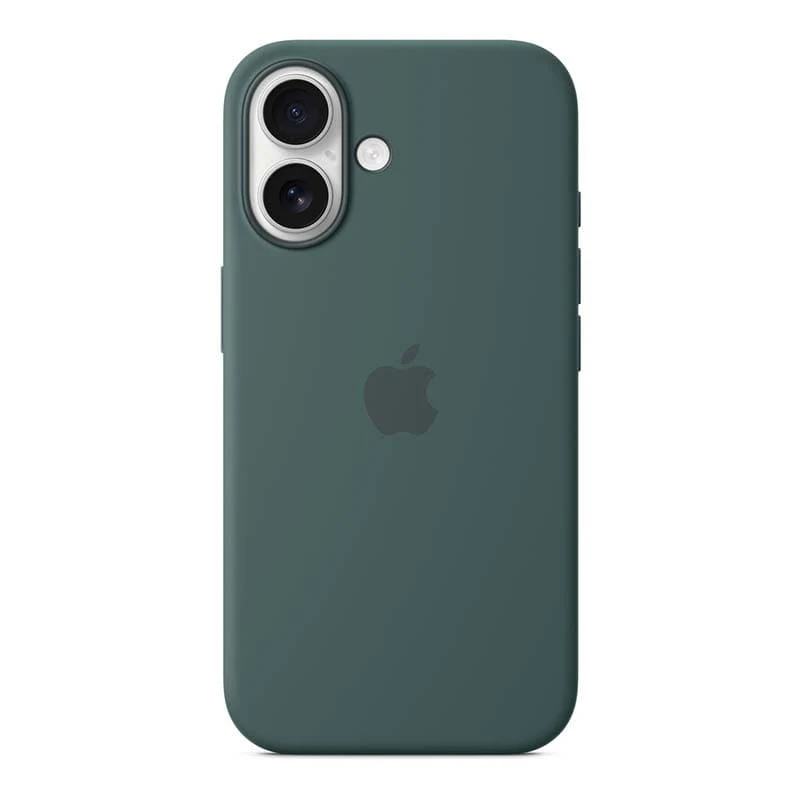 Чехол для iPhone 16 с MagSafe Silicone Case Dark Green, тёмно-зеленый