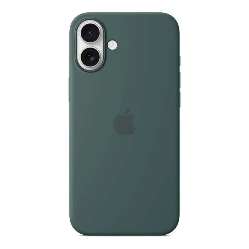 Чехол для iPhone 16 Plus с MagSafe Silicone Case Dark Green, тёмно-зеленый