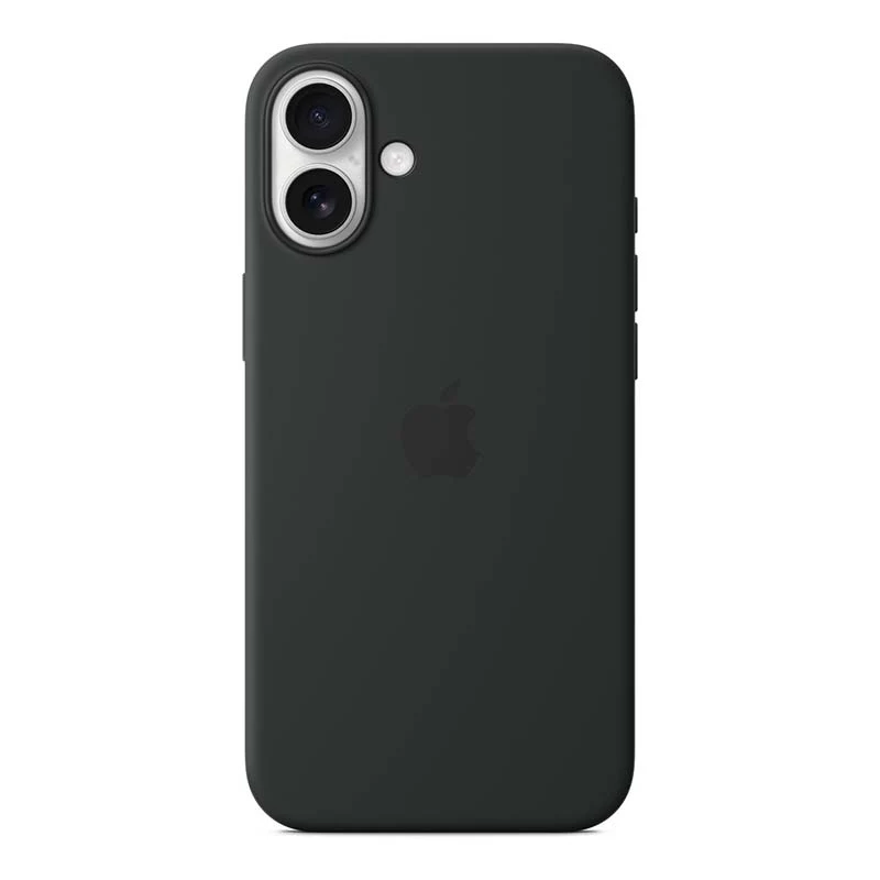 Чехол для iPhone 16 Plus с MagSafe Silicone Case Black, чёрный