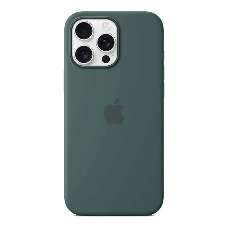 Чехол для iPhone 16 Pro Max с MagSafe Silicone Case Dark Green, тёмно-зелёный