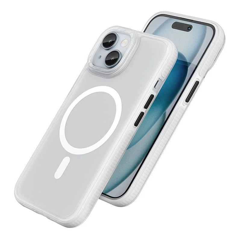 Чехол hoco. DROP PROOF Magnetic Smartphone Case для Apple iPhone 15 Прозрачный черный