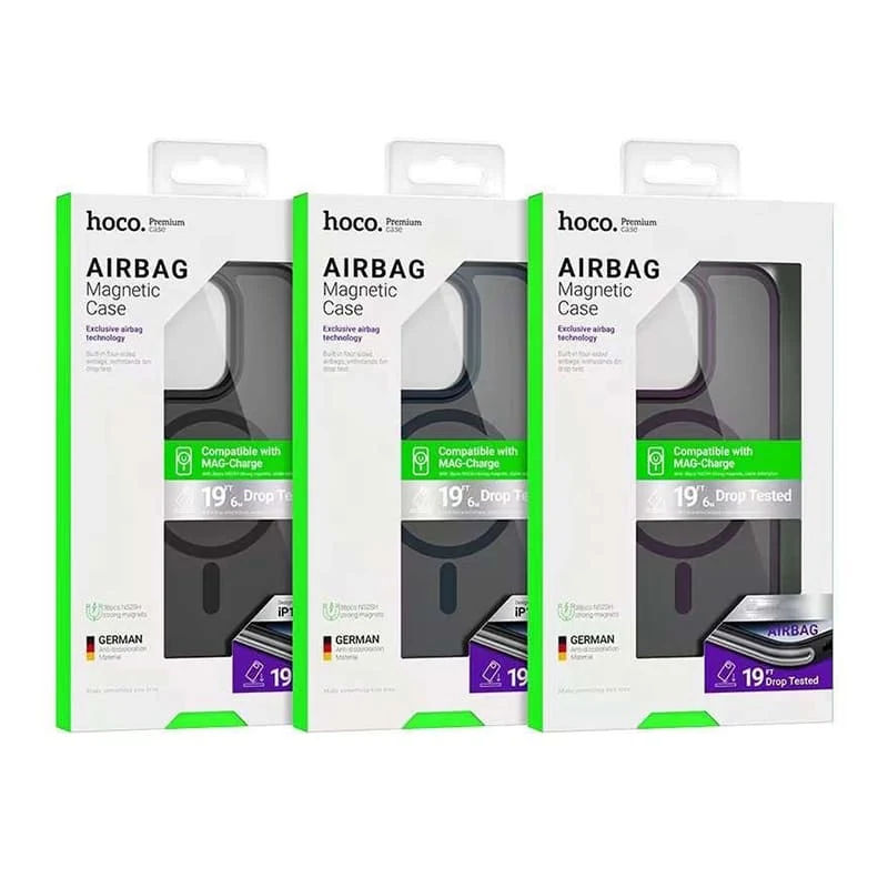 Чехол hoco. AIRBAG Magnetic Case для Apple iPhone 15 Pro (AS5) Черный