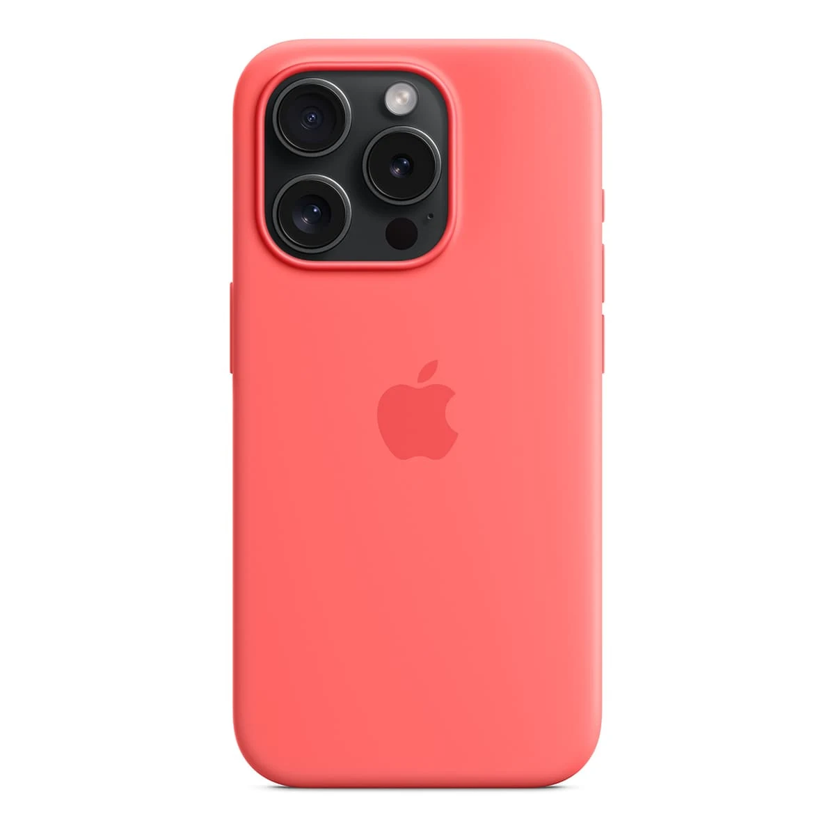 Чехол Silicone Case для Apple iPhone 15 Pro с MagSafe Guava, розовый