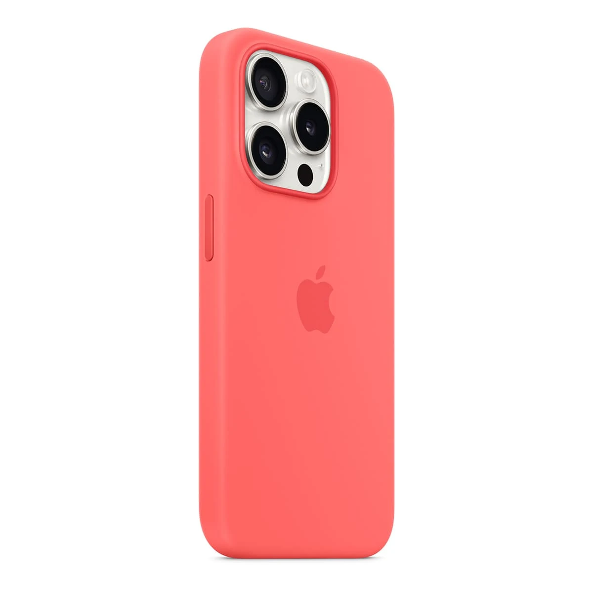 Чехол Silicone Case для Apple iPhone 15 Pro с MagSafe Guava, розовый