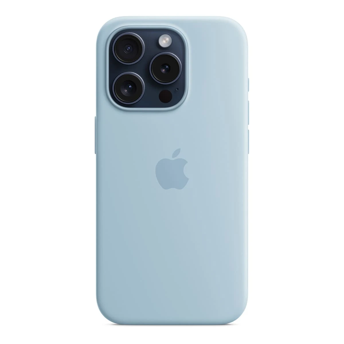 Чехол Silicone Case для Apple iPhone 15 Pro с MagSafe Light Blue, нежно голубой