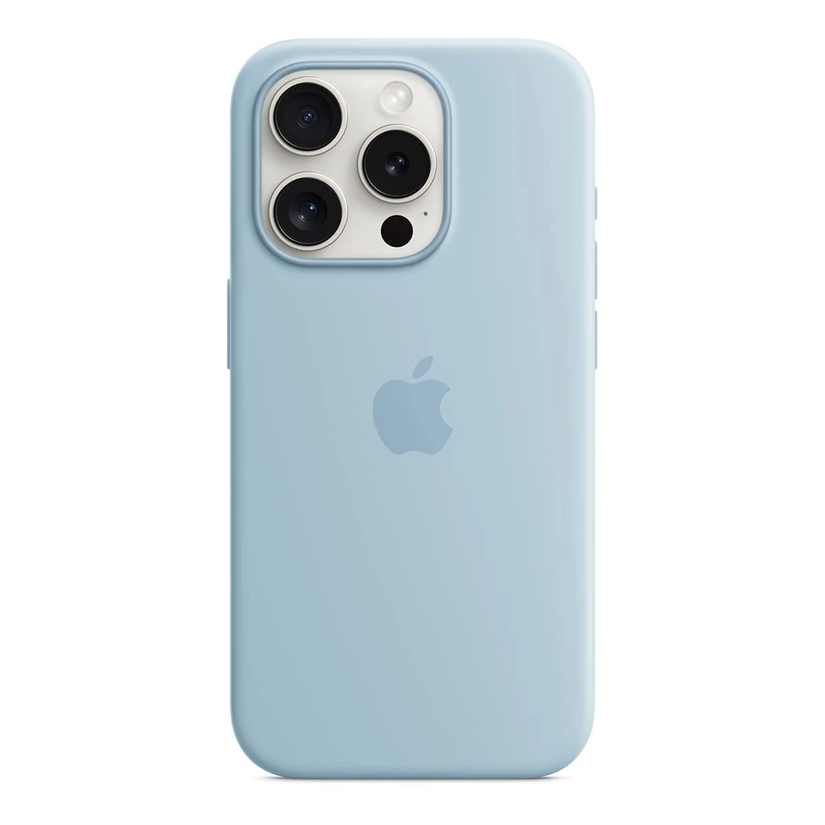 Чехол Silicone Case для Apple iPhone 15 Pro с MagSafe Light Blue, нежно голубой