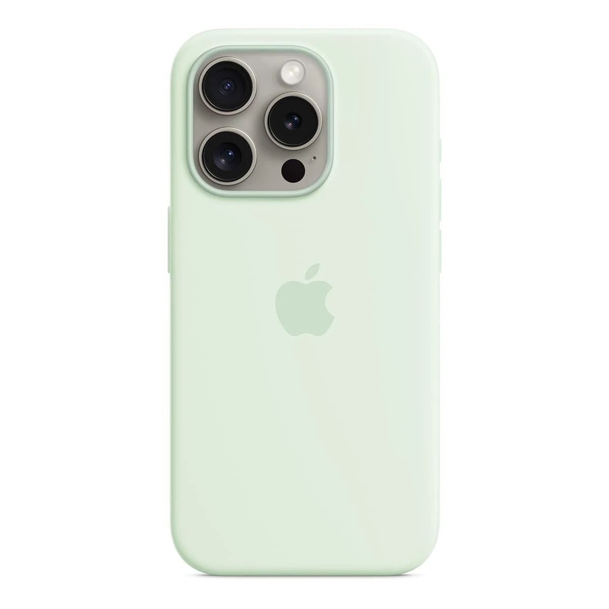 Чехол Silicone Case для Apple iPhone 15 Pro с MagSafe Light Mint, мятный