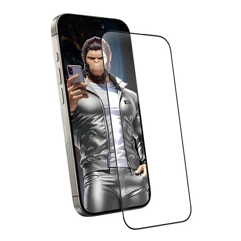 Защитное стекло для iPhone 16 Pro Max BlueO Narrow border Anti-Static Чёрный