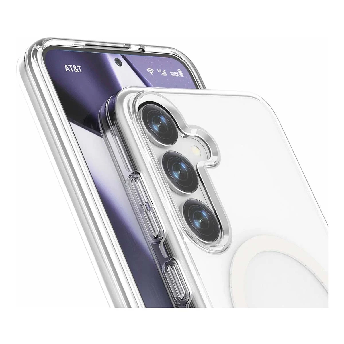 Чехол для Samsung S24 Plus/S25 Plus с MagSafe, Прозрачный