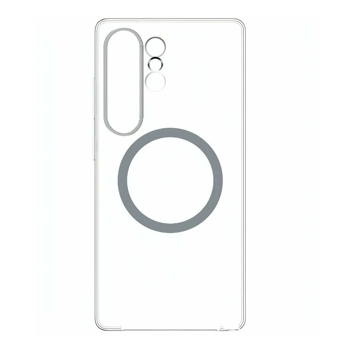 Чехол для Samsung Galaxy S25 Ultra c MagSafe Silicone Case Сlear, Прозрачный