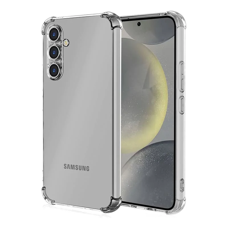 Чехол для Samsung Galaxy S24 с защитой камер, Прозрачный