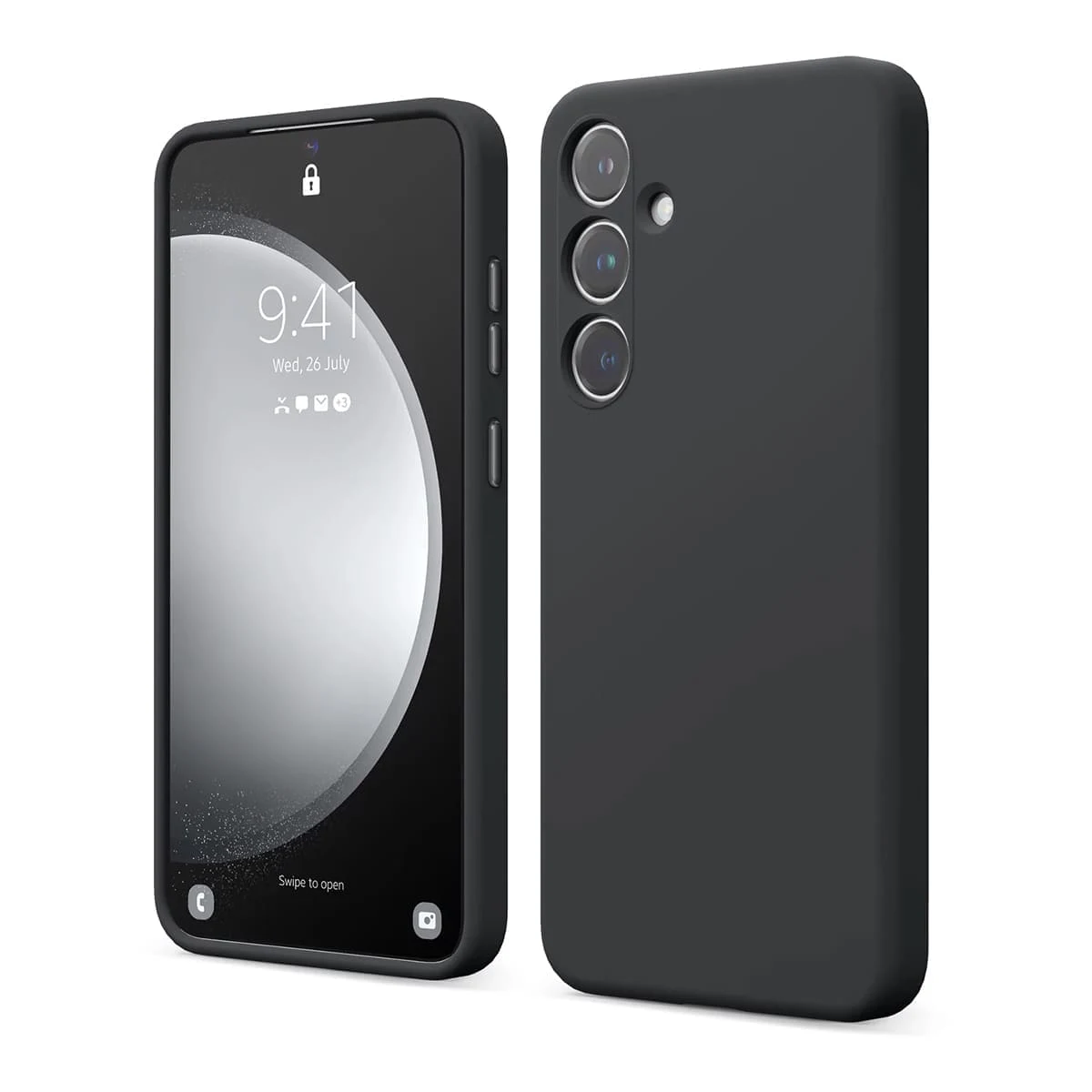 Чехол для Galaxy S24+ Elago чехол Soft silicone (Liquid) Черный