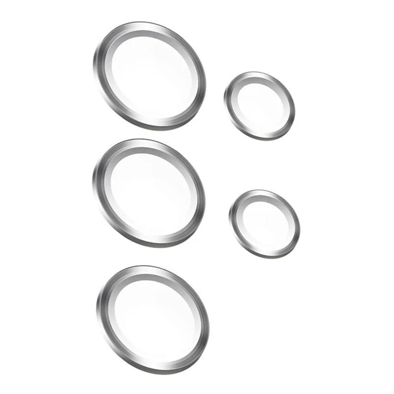 Защитное стекло для камеры Galaxy S24 Ultra BLUEO Camera lens Armor metal 5 шт. (NPB28-S24U-SIL) Серебристый