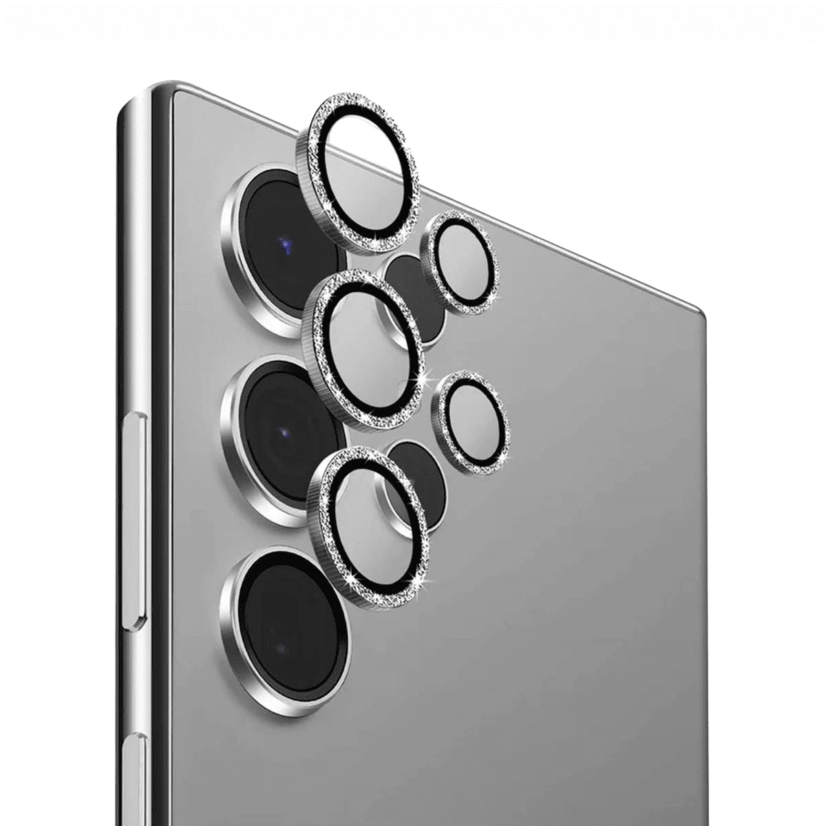 Защитное стекло для Samsung Galaxy S25 Ultra SUPGLASS Anti Glare Camera lens glass film (XC-31) Silver