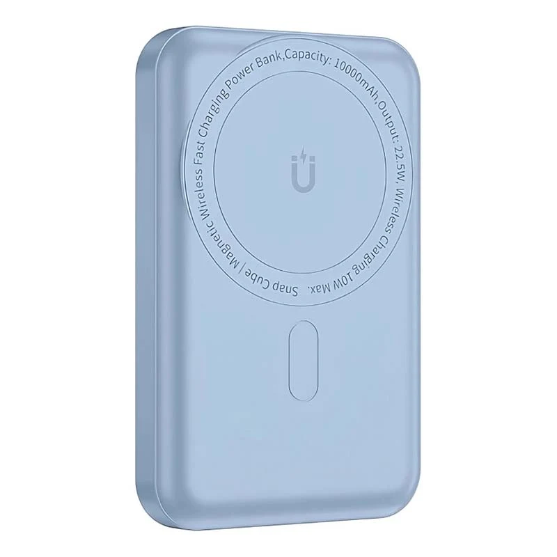Внешний аккумулятор WiWU 10000mAh Power Bank Snap (Cube-SC) Светло-голубой